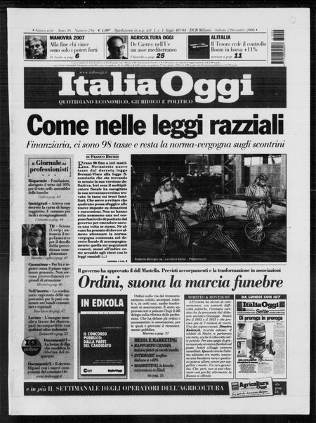 Italia oggi : quotidiano di economia finanza e politica